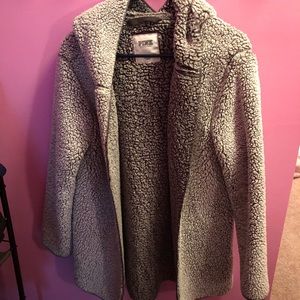 Pink Sherpa cardigan